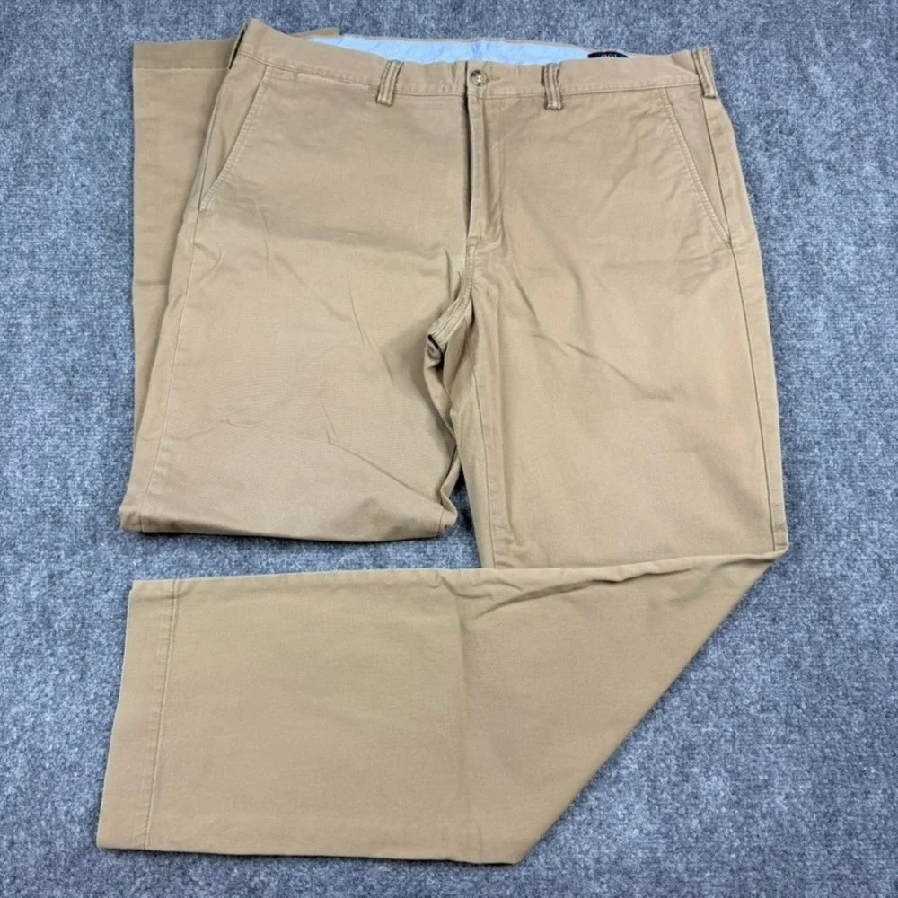 Polo Ralph Lauren Chino Pants Mens 36x32 Khaki Tan Stretch Straight Fit Cotton